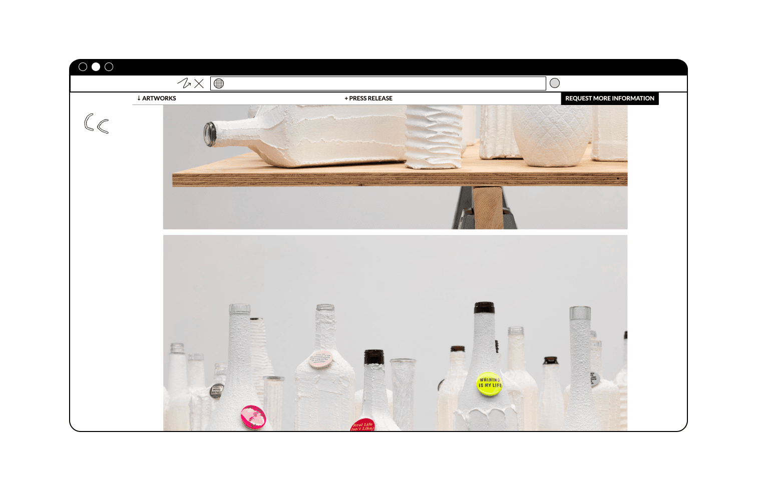 Cooper Cole exhibtion page